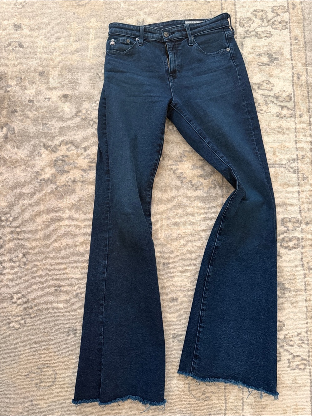 Ag Adriano Goldschmied Dark Blue Flare Jeans
